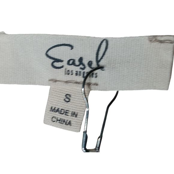 New Easel Kaftan Dress Small Beige Oversized Boho Cotton Tie Front Lounge - Picture 11 of 13